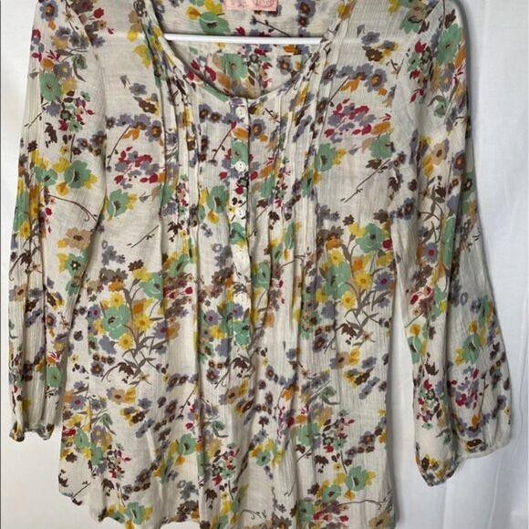 Prevett Semi Sheer Floral Top - Picture 1 of 5